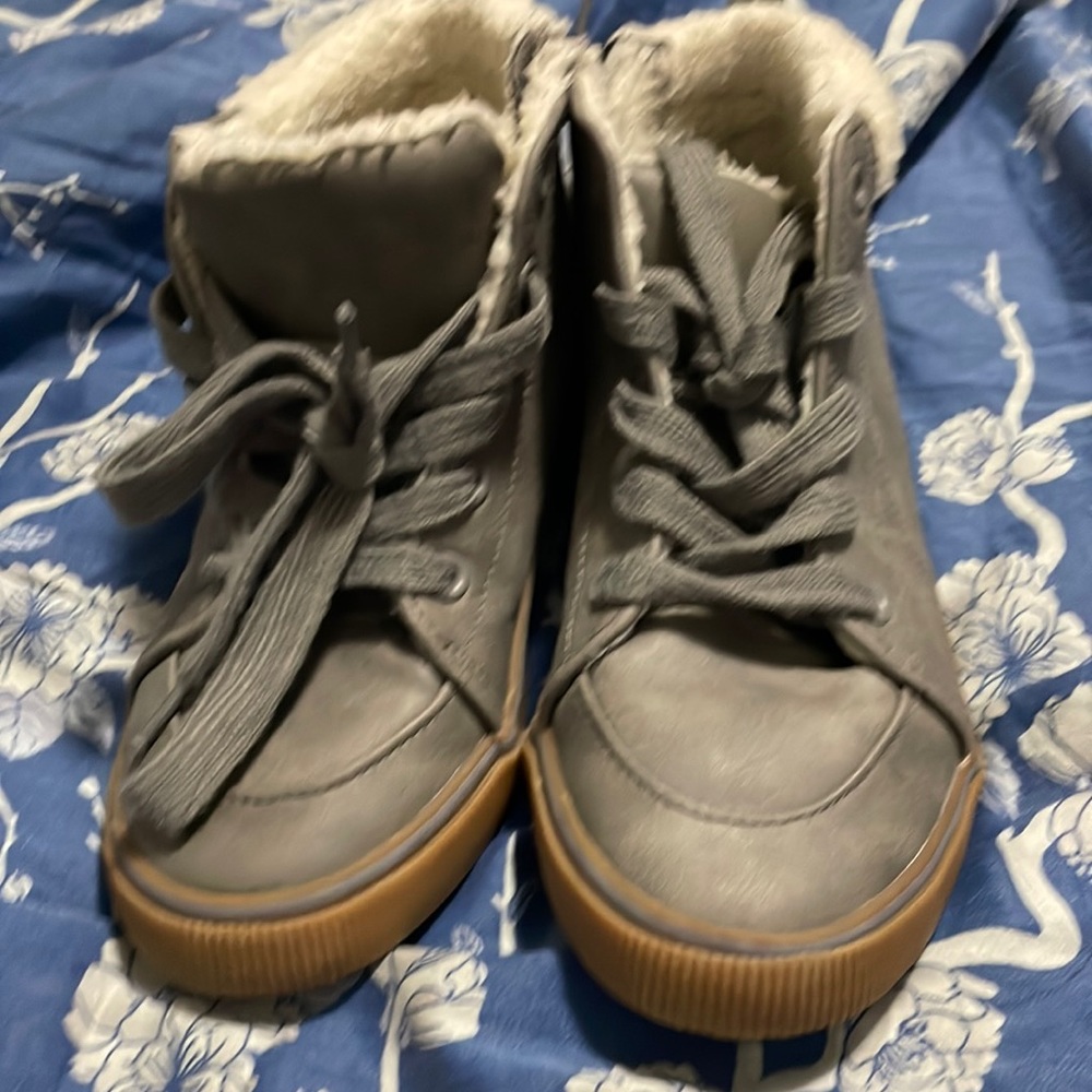 cute low cut booties with cozy fabric inside shoe